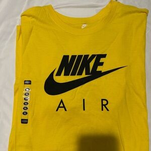 Nike Air Yellow Short Sleeve Tee